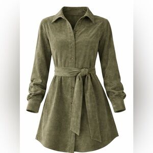 ✨NWT✨ Francesca's Sage Green Long Sleeve Dress size XL